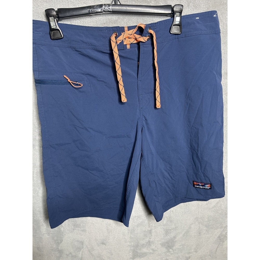 Patagonia Stretch Wavefarer Board Shorts Men's Size 32 Stone Blue #86543